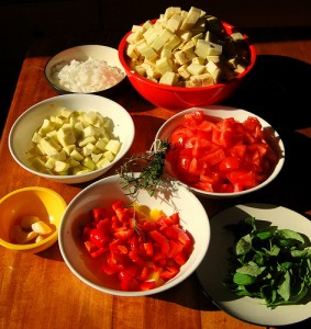 Prepared food for ratatouille