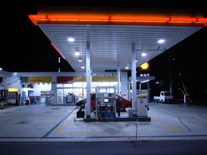 petrol station